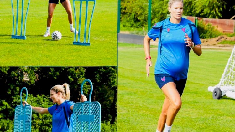 Grossesse et sport: Justine Vanhaevermaet au troisième trimestre et active!