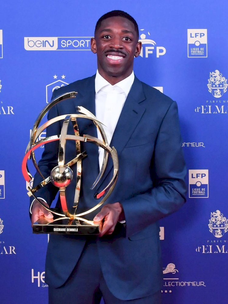 Récompense : Ousmane Dembélé élu meilleur joueur de Ligue 1 !