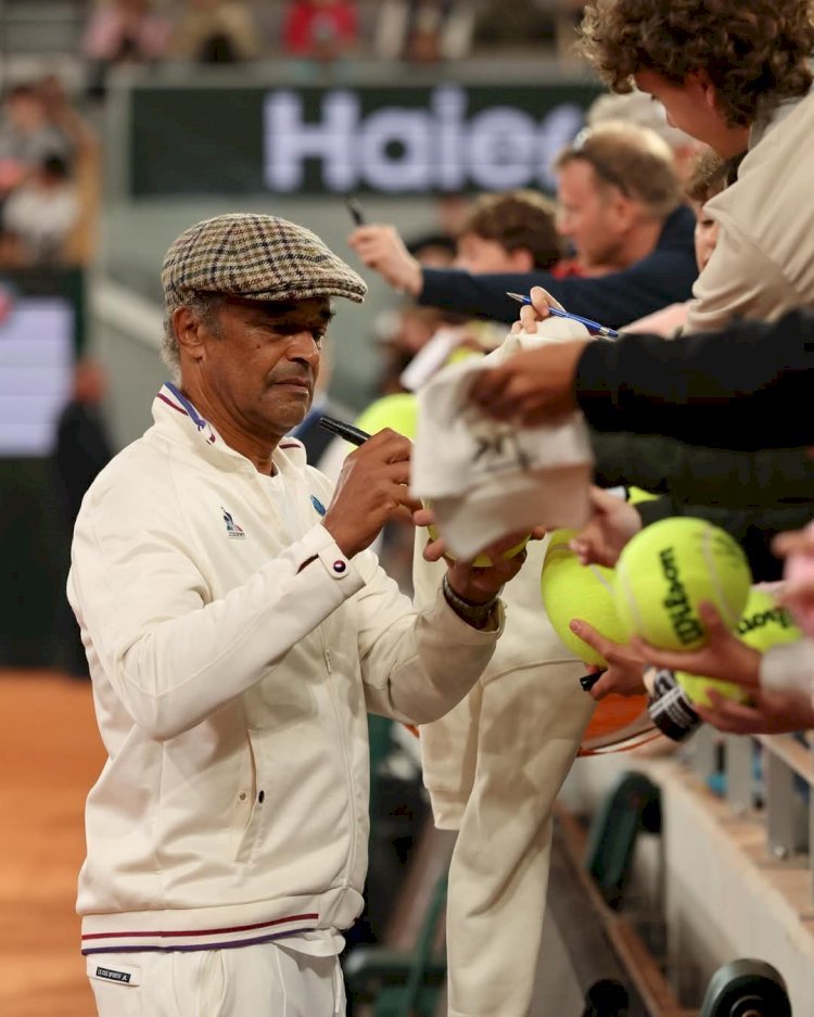 Roland Garros : Yannick Noah , au Cœur de la Journée Caritative!