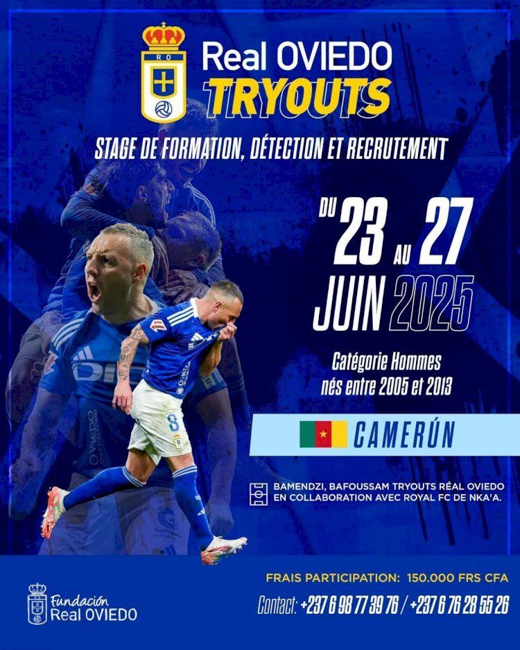 FOOTBALL : LE FC ROYAL DE NKA'A, OUVRE DES PORTE AU REAL OVIEDO POUR UNE DÉTECTION AU CAMEROUN !
