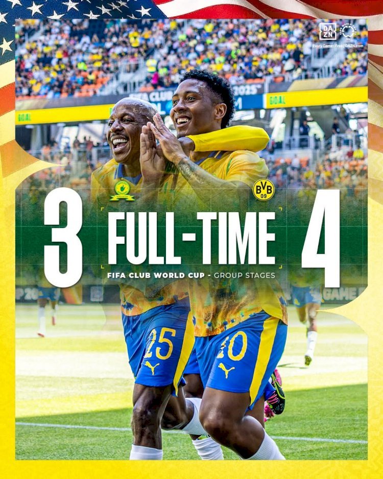 COUPE DU MONDE DES CLUBS : MAMELODI SUNDOWNS S'INCLINE FACE AU BORUSSIA DORTMUND, À L'ISSUE D'UN MATCH INTENSE !