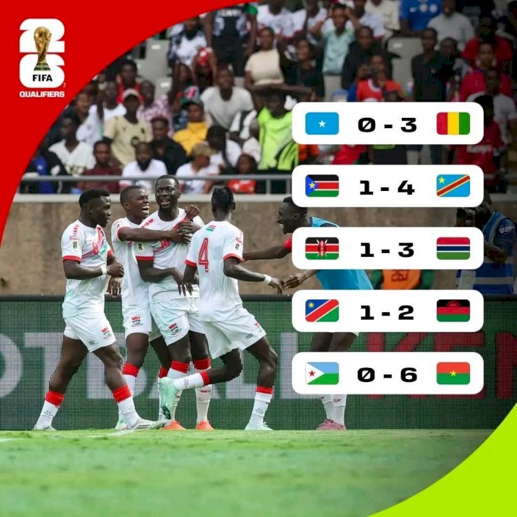 ÉLIMINATOIRES MONDIAL 2026 : SUITE DE LA 7ÈME JOURNÉE DANS LA ZONE AFRIQUE !