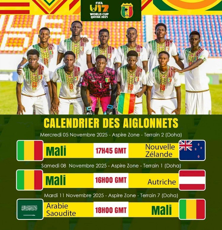 Mondial U17 : Le Mali prêt à relever le défi!
