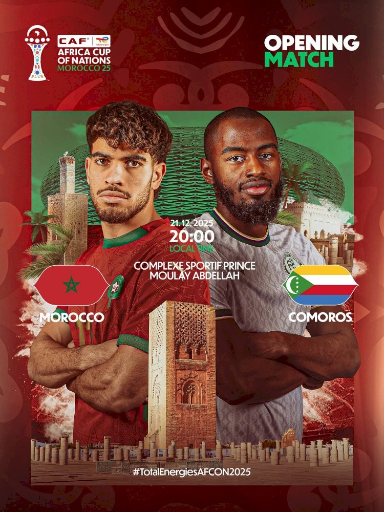 CAN TotalEnergies 2025: Maroc face aux Comores match en direct !