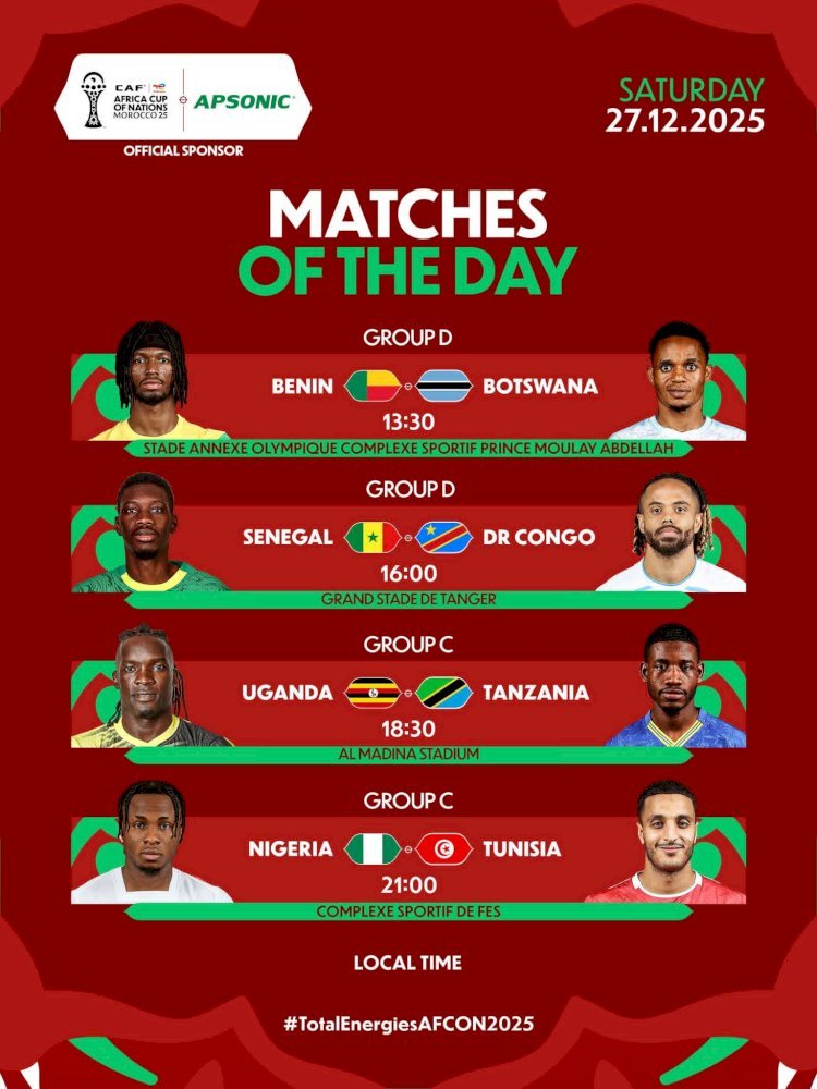 CAN TotalEnergies 2025 : Quatre affiches au menu ce jour!