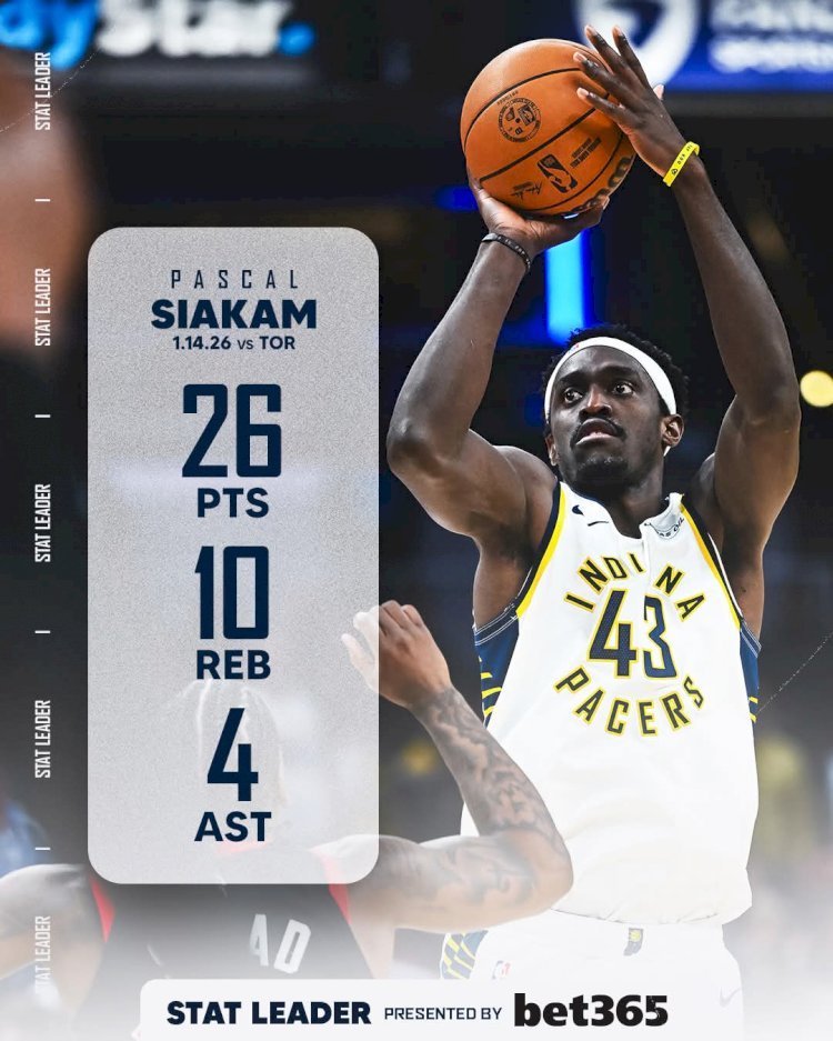 NBA : Pascal Siakam explosif malgré la défaite face à Toronto !