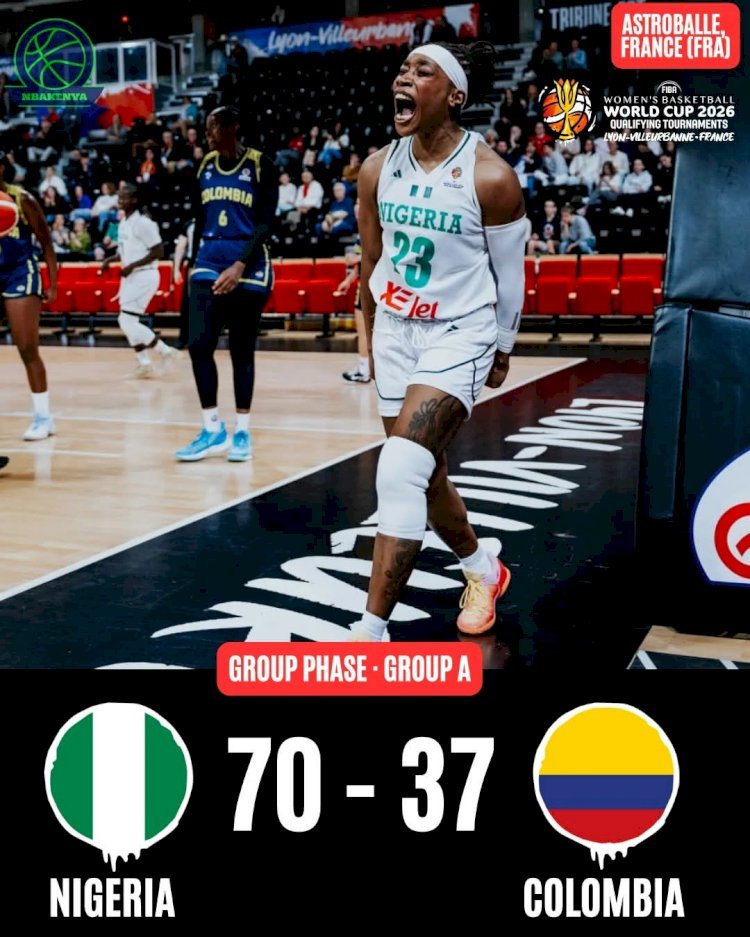 Tournoi Qualificatif Fiba WC:  Le Nigeria écrase la Colombie et annonce la couleur !
