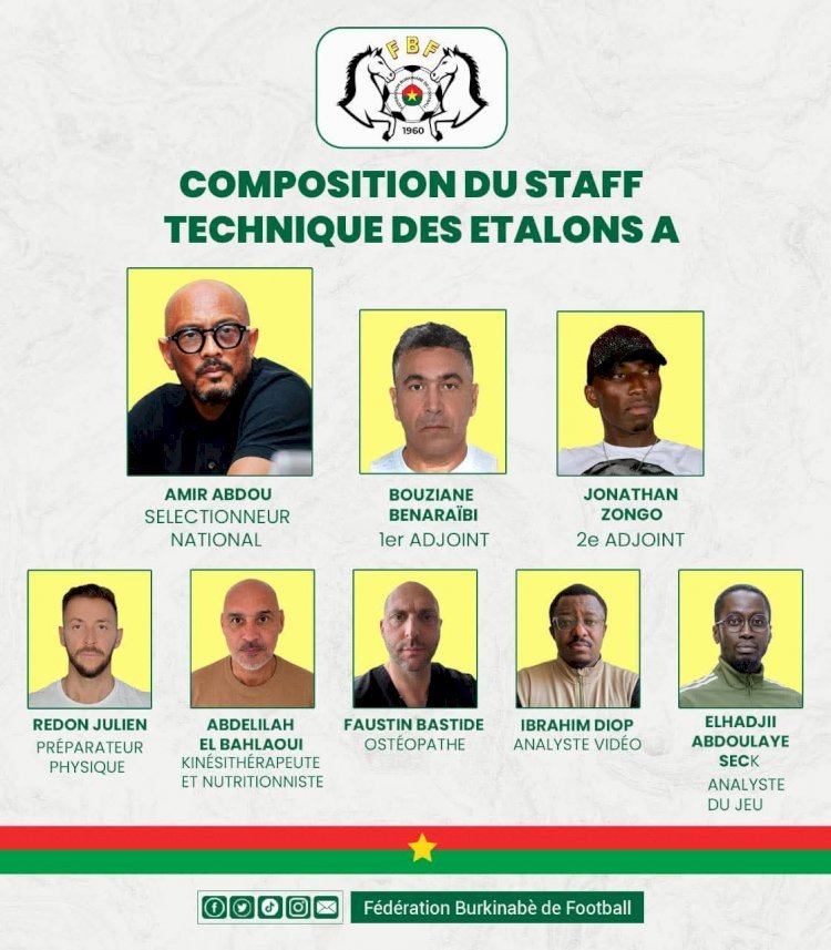 Burkina Faso : Le staff technique des Étalons  dévoilé !