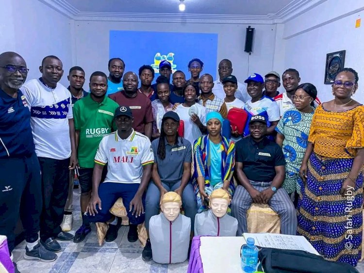 Rugby : Mission accomplie pour la formation médicale à Cotonou !