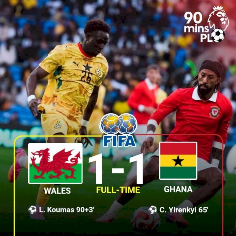 Amical CDM 2026: Le Pays de Galles arrache le nul face au Ghana dans les arrêts de jeux !