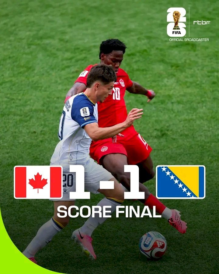 CDM 2026 : Le Canada et la Bosnie se neutralisent !